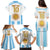 Vamos Argentina Champions Football Custom Family Matching Puletasi and Hawaiian Shirt White and Sky Blue - Wonder Print Shop