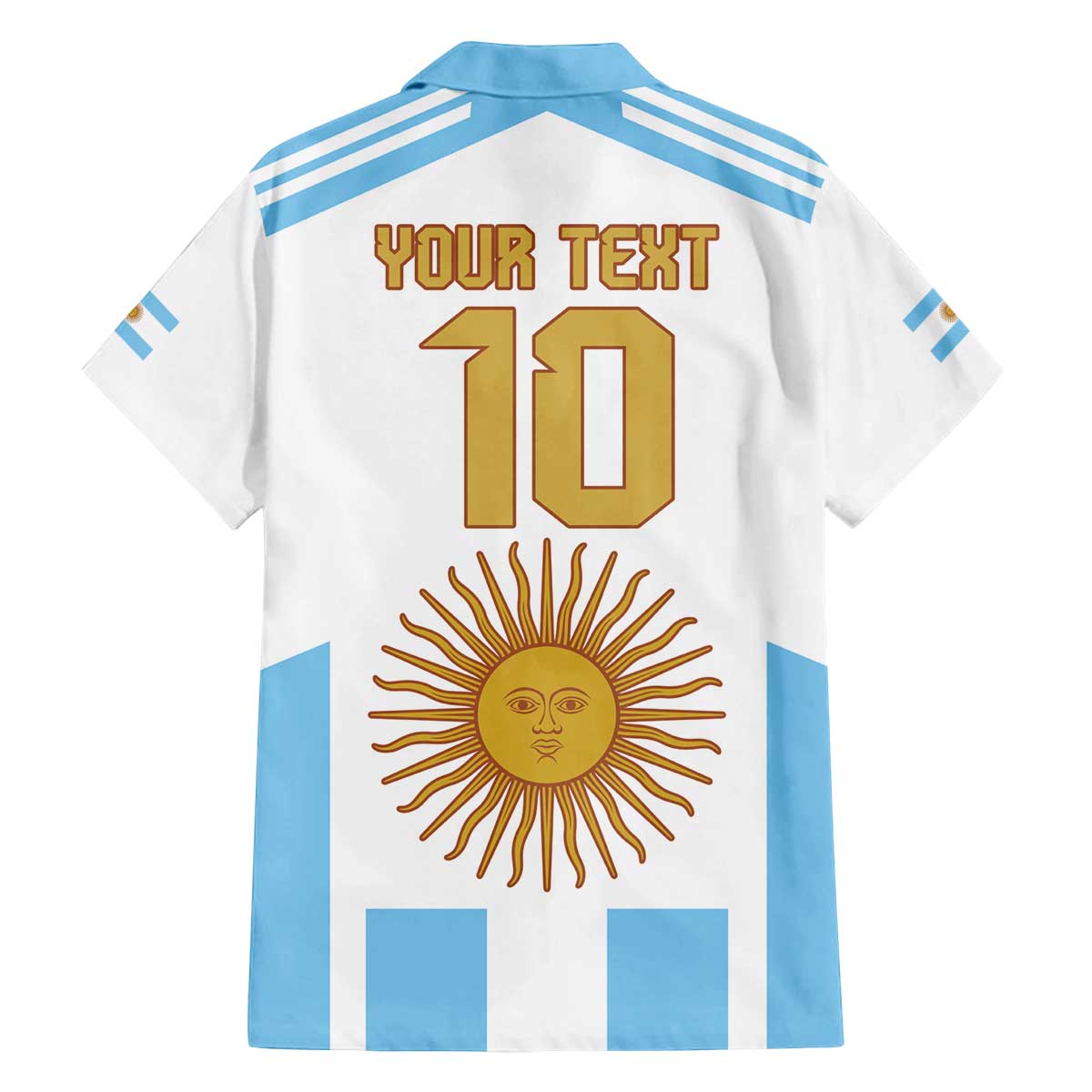 Vamos Argentina Champions Football Custom Family Matching Puletasi and Hawaiian Shirt White and Sky Blue - Wonder Print Shop