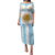 Vamos Argentina Champions Football Custom Family Matching Puletasi and Hawaiian Shirt White and Sky Blue - Wonder Print Shop