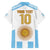Vamos Argentina Champions Football Custom Family Matching Summer Maxi Dress and Hawaiian Shirt White and Sky Blue - Wonder Print Shop