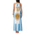 Vamos Argentina Champions Football Custom Family Matching Tank Maxi Dress and Hawaiian Shirt White and Sky Blue - Wonder Print Shop