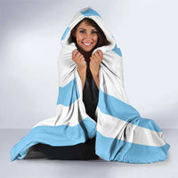 Vamos Argentina Champions Football Custom Hooded Blanket White and Sky Blue