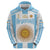 Vamos Argentina Champions Football Custom Hoodie White and Sky Blue - Wonder Print Shop