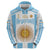 Vamos Argentina Champions Football Custom Hoodie White and Sky Blue - Wonder Print Shop