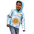 Vamos Argentina Champions Football Custom Kid Hoodie White and Sky Blue - Wonder Print Shop