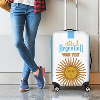 Vamos Argentina Champions Football Custom Luggage Cover White and Sky Blue - Wonder Print Shop