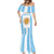 Vamos Argentina Champions Football Custom Mermaid Dress White and Sky Blue - Wonder Print Shop
