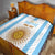Vamos Argentina Champions Football Custom Quilt White and Sky Blue - Wonder Print Shop