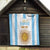 Vamos Argentina Champions Football Custom Quilt White and Sky Blue - Wonder Print Shop