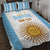 Vamos Argentina Champions Football Custom Quilt Bed Set White and Sky Blue - Wonder Print Shop