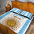 Vamos Argentina Champions Football Custom Quilt Bed Set White and Sky Blue - Wonder Print Shop