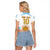 Vamos Argentina Champions Football Custom Raglan Cropped T Shirt White and Sky Blue - Wonder Print Shop