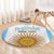 Vamos Argentina Champions Football Custom Round Carpet White and Sky Blue