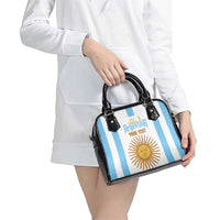 Vamos Argentina Champions Football Custom Shoulder Handbag White and Sky Blue