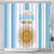 Vamos Argentina Champions Football Custom Shower Curtain White and Sky Blue
