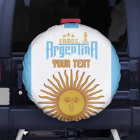 Vamos Argentina Champions Football Custom Spare Tire Cover White and Sky Blue - Wonder Print Shop