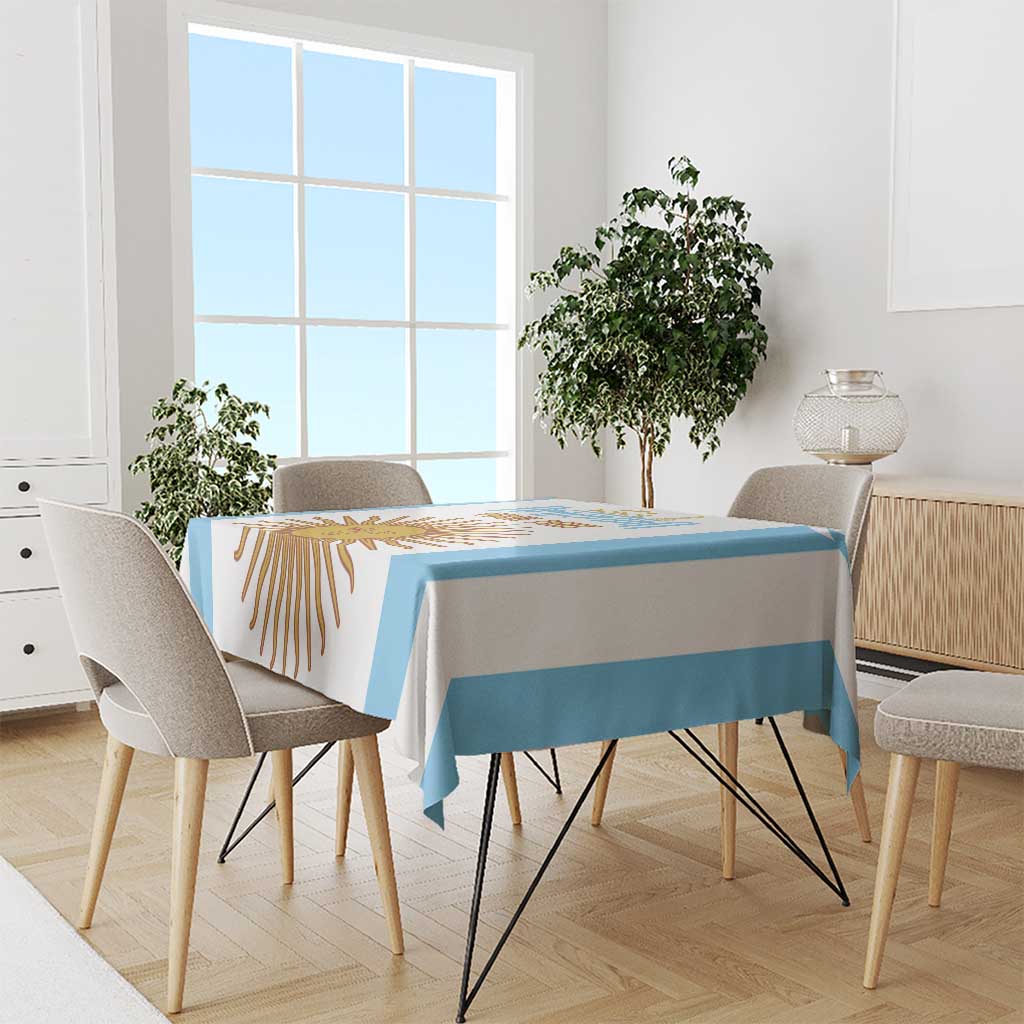 Vamos Argentina Champions Football Custom Tablecloth White and Sky Blue - Wonder Print Shop