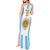 Vamos Argentina Champions Football Custom Tank Maxi Dress White and Sky Blue - Wonder Print Shop