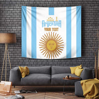 Vamos Argentina Champions Football Custom Tapestry White and Sky Blue - Wonder Print Shop