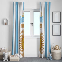 Vamos Argentina Champions Football Custom Window Curtain White and Sky Blue - Wonder Print Shop