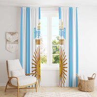 Vamos Argentina Champions Football Custom Window Curtain White and Sky Blue - Wonder Print Shop