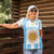 Vamos Argentina Champions Football Custom Women Polo Shirt White and Sky Blue - Wonder Print Shop