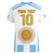 Vamos Argentina Champions Football Custom Women V-Neck T-Shirt White and Sky Blue - Wonder Print Shop
