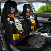 Colombia Champion Football Custom Car Seat Cover Los Cafeteros Black Style LT9 - Wonder Print Shop
