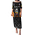 Colombia Champion Football Custom Family Matching Puletasi and Hawaiian Shirt Los Cafeteros Black Style - Wonder Print Shop
