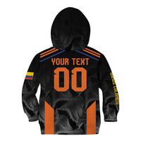 Colombia Champion Football Custom Kid Hoodie Los Cafeteros Black Style - Wonder Print Shop