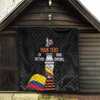 Colombia Champion Football Custom Quilt Los Cafeteros Black Style - Wonder Print Shop
