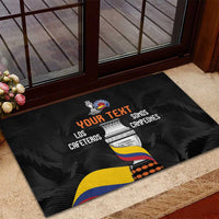 Colombia Champion Football Custom Rubber Doormat Los Cafeteros Black Style - Wonder Print Shop
