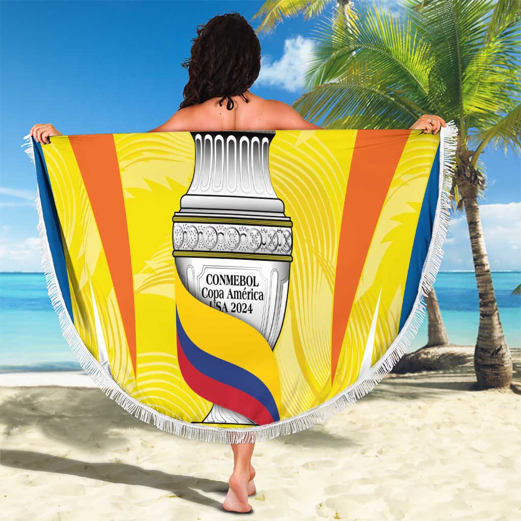 Colombia Champion Football Custom Beach Blanket Los Cafeteros Somos Campeones LT9 - Wonder Print Shop