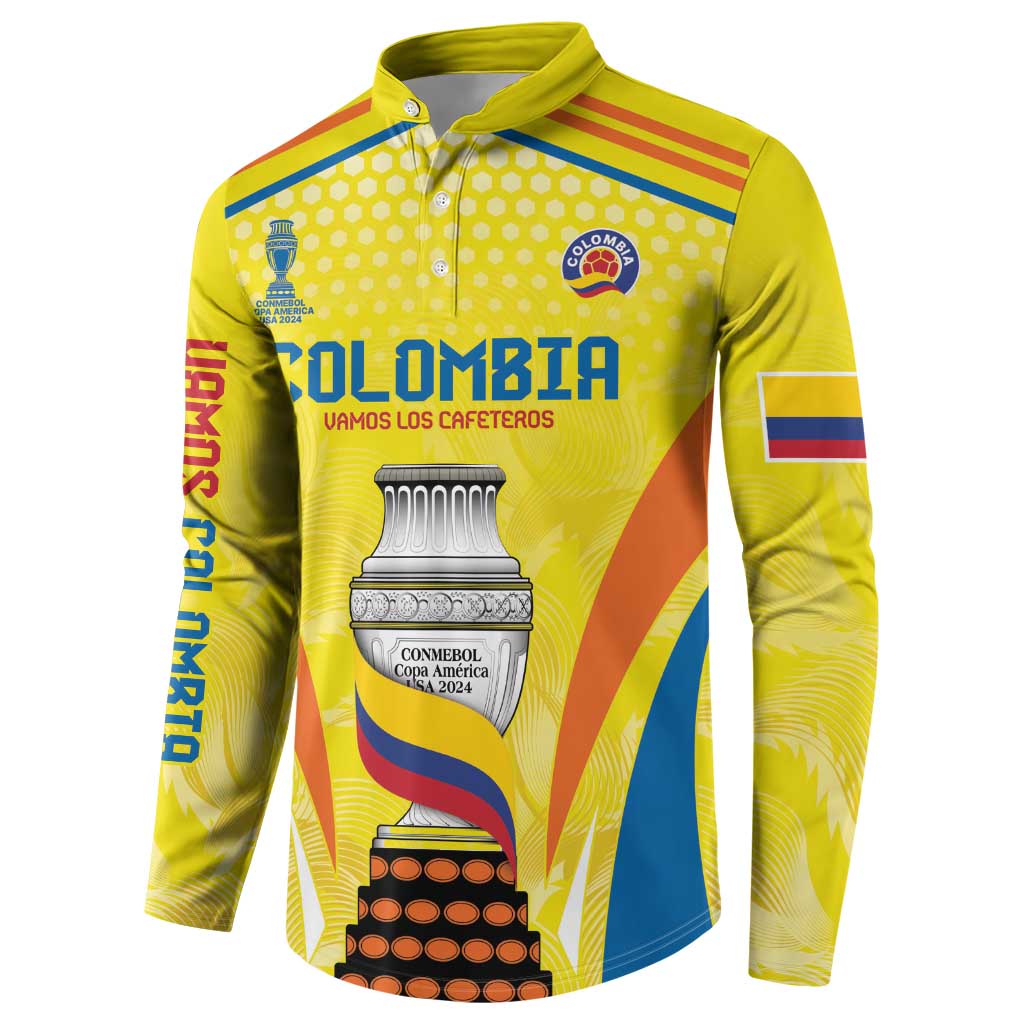 Colombia Champion Football Custom Button Sweatshirt Los Cafeteros Somos Campeones LT9 - Wonder Print Shop