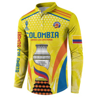 Colombia Champion Football Custom Button Sweatshirt Los Cafeteros Somos Campeones LT9 - Wonder Print Shop