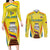 Colombia Champion Football Custom Couples Matching Long Sleeve Bodycon Dress and Long Sleeve Button Shirt Los Cafeteros Somos Campeones LT9 - Wonder Print Shop