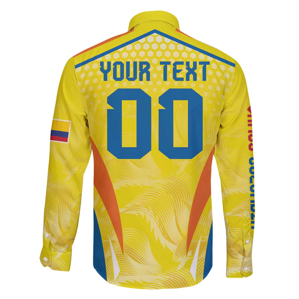 Colombia Champion Football Custom Family Matching Long Sleeve Bodycon Dress and Hawaiian Shirt Los Cafeteros Somos Campeones LT9 - Wonder Print Shop