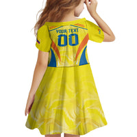 Colombia Champion Football Custom Family Matching Puletasi and Hawaiian Shirt Los Cafeteros Somos Campeones - Wonder Print Shop