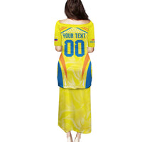 Colombia Champion Football Custom Family Matching Puletasi and Hawaiian Shirt Los Cafeteros Somos Campeones - Wonder Print Shop