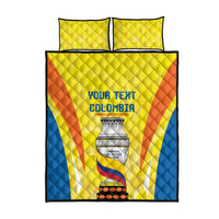 Colombia Champion Football Custom Quilt Bed Set Los Cafeteros Somos Campeones - Wonder Print Shop