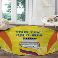 Colombia Champion Football Custom Round Carpet Los Cafeteros Somos Campeones