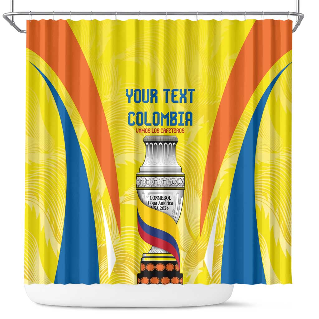 Colombia Champion Football Custom Shower Curtain Los Cafeteros Somos Campeones