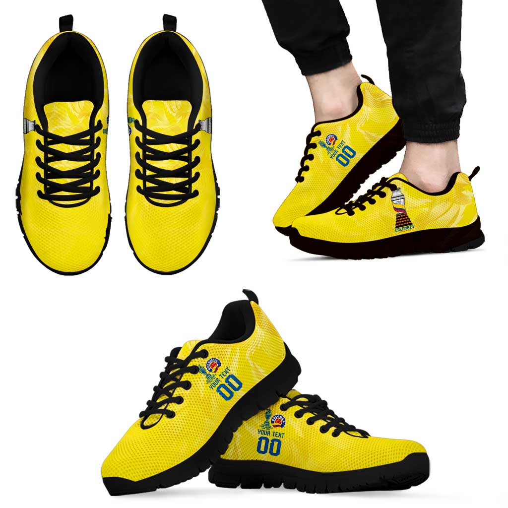 Colombia Champion Football Custom Sneakers Los Cafeteros Somos Campeones - Wonder Print Shop