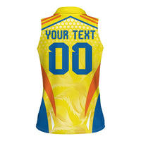 Colombia Champion Football Custom Women Sleeveless Polo Shirt Los Cafeteros Somos Campeones - Wonder Print Shop