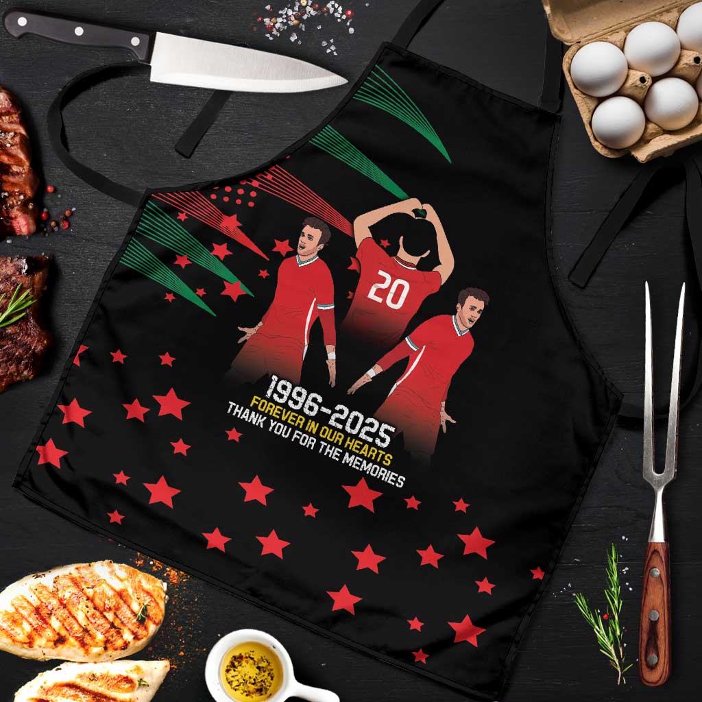 Portuguese Footballer Memorial Apron 1996-2025 Forever In Our Hearts - Wonder Print Shop