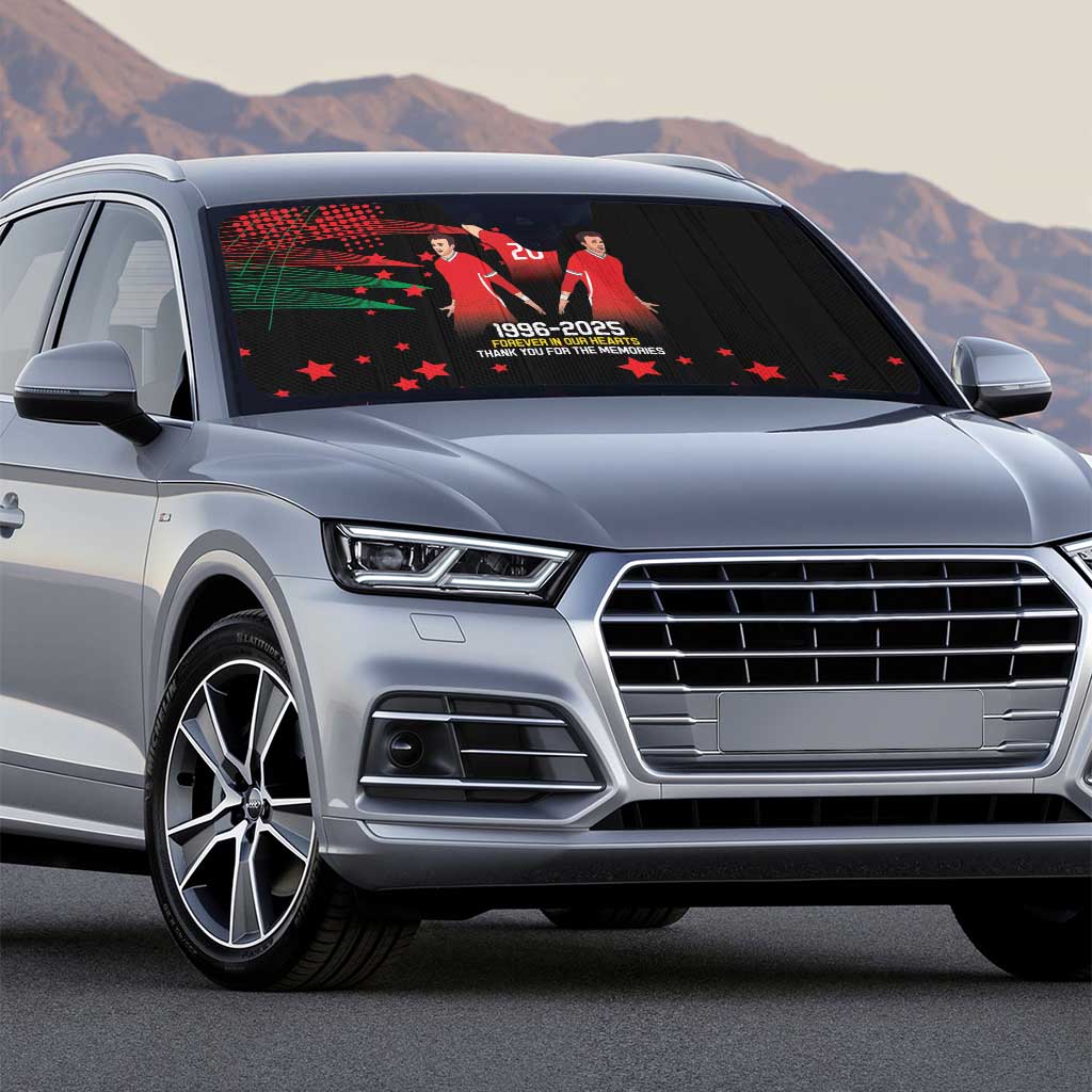 Portuguese Footballer Memorial Auto Sun Shade 1996-2025 Forever In Our Hearts - Wonder Print Shop