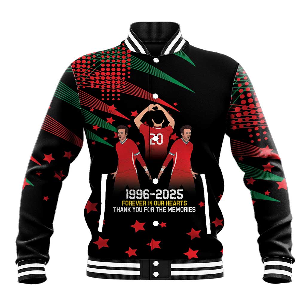 Portuguese Footballer Memorial Baseball Jacket 1996-2025 Forever In Our Hearts - Wonder Print Shop