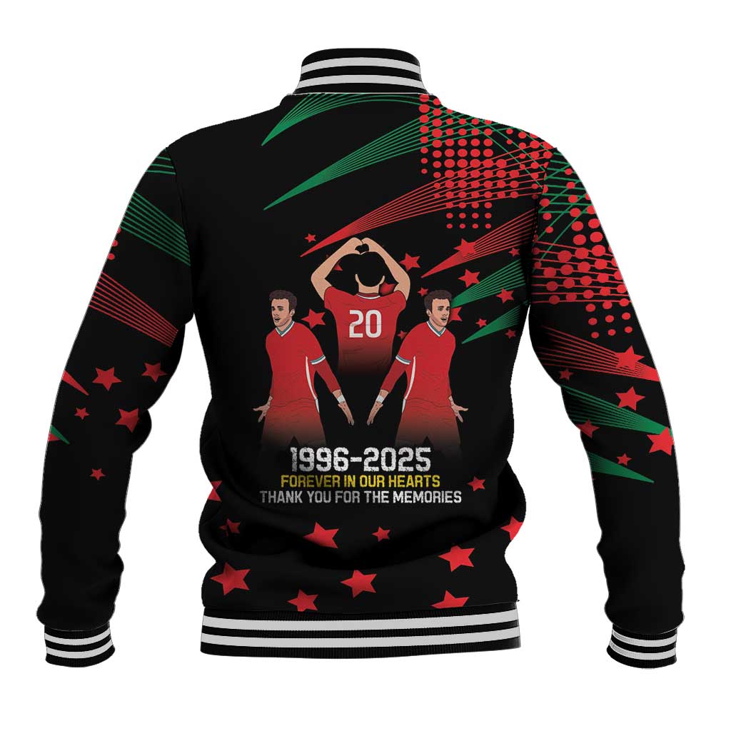 Portuguese Footballer Memorial Baseball Jacket 1996-2025 Forever In Our Hearts - Wonder Print Shop