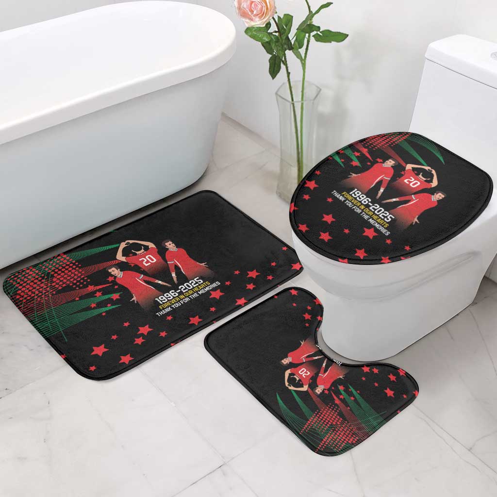 Portuguese Footballer Memorial Bathroom Set 1996-2025 Forever In Our Hearts - Wonder Print Shop