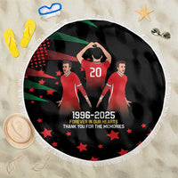 Portuguese Footballer Memorial Beach Blanket 1996-2025 Forever In Our Hearts - Wonder Print Shop
